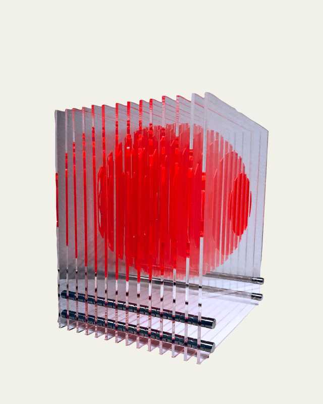 "Little Box Sphere" Sculpture by Wuilfredo Soto